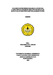 Analisis Faktor Risiko Kejadian Jatuh Pada Lansia Dengan Diabetes ...